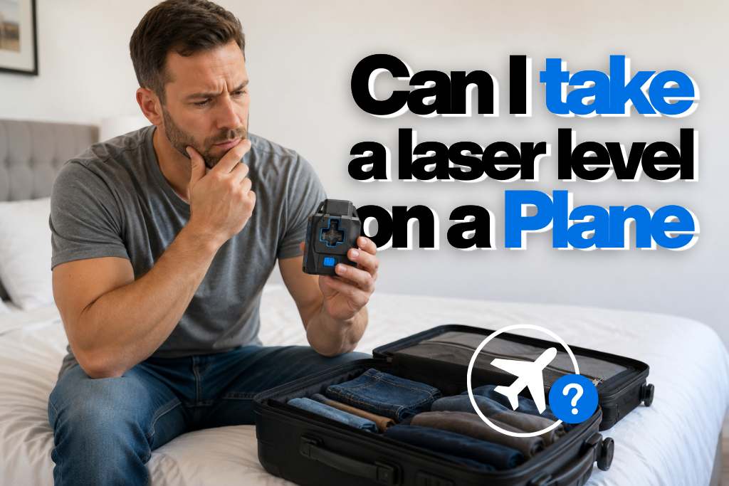 Can I take a laser level on a plane