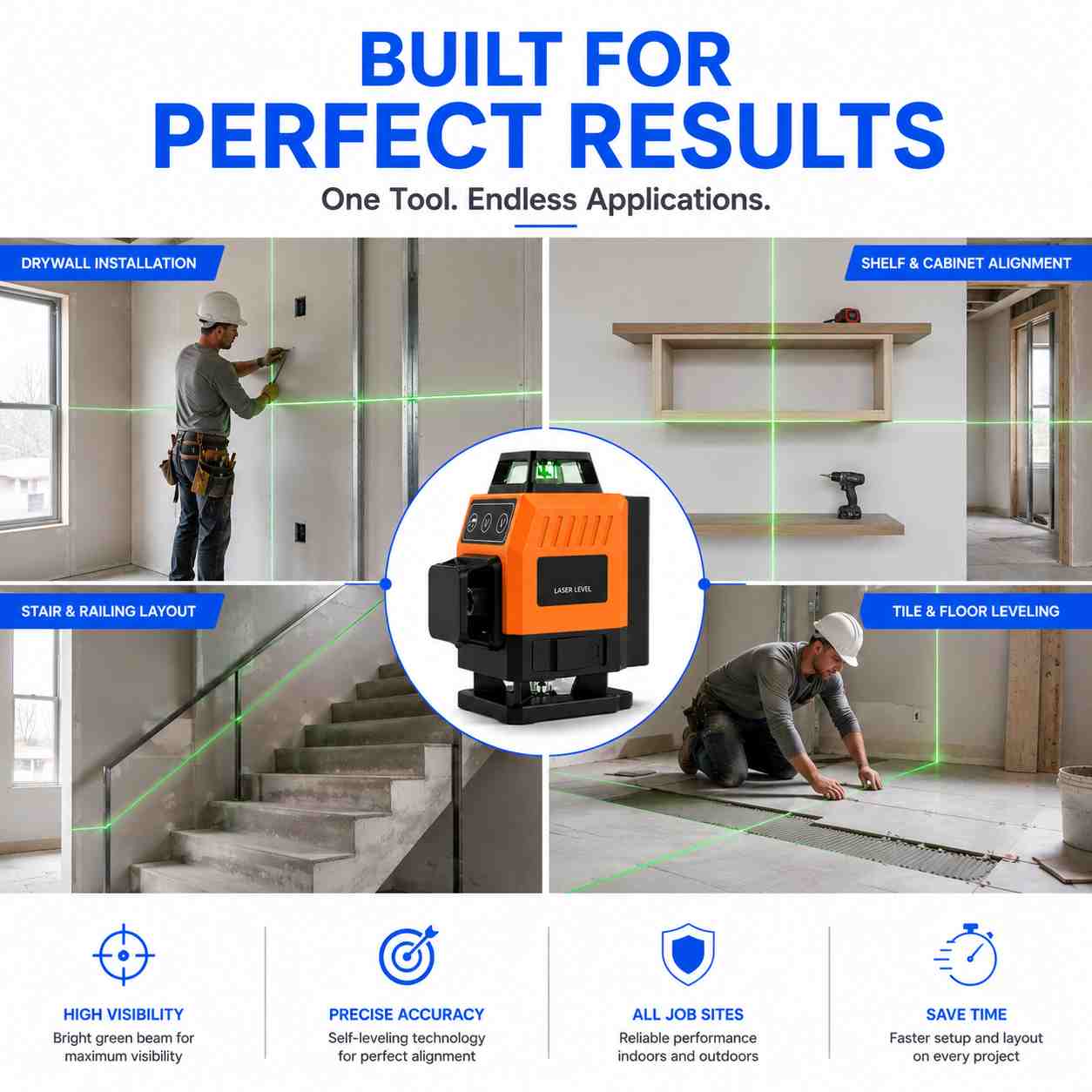 16 lines laser level built for perfect results 