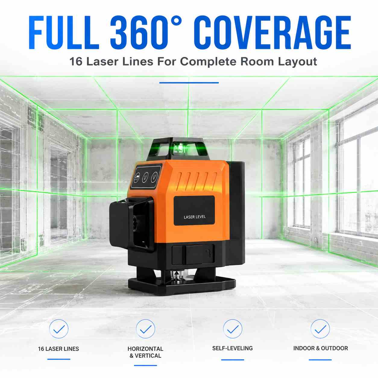 16 lines laser level laser level_360 coverage 