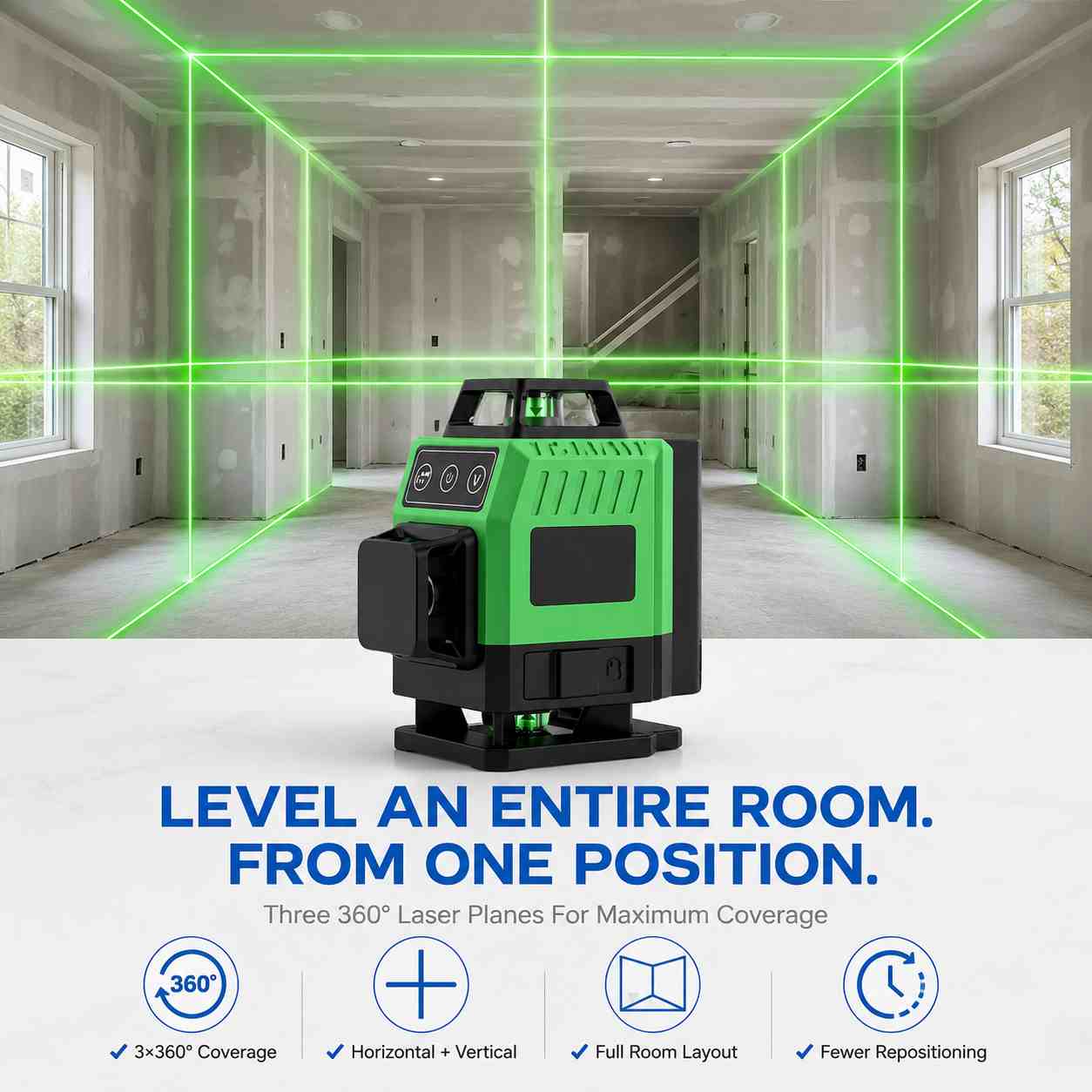 3x360 laser level laser level infographic