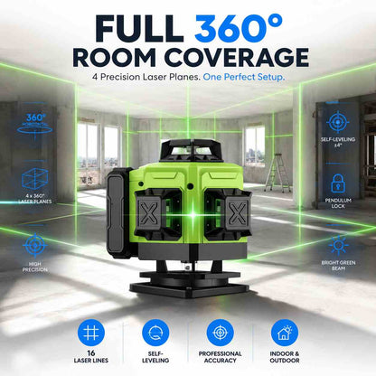 4D Laser Level full 360 room