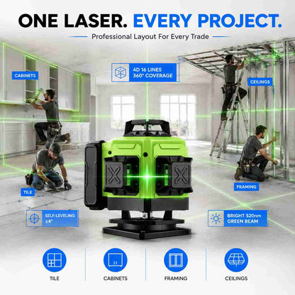 4d Laser Level one laser 