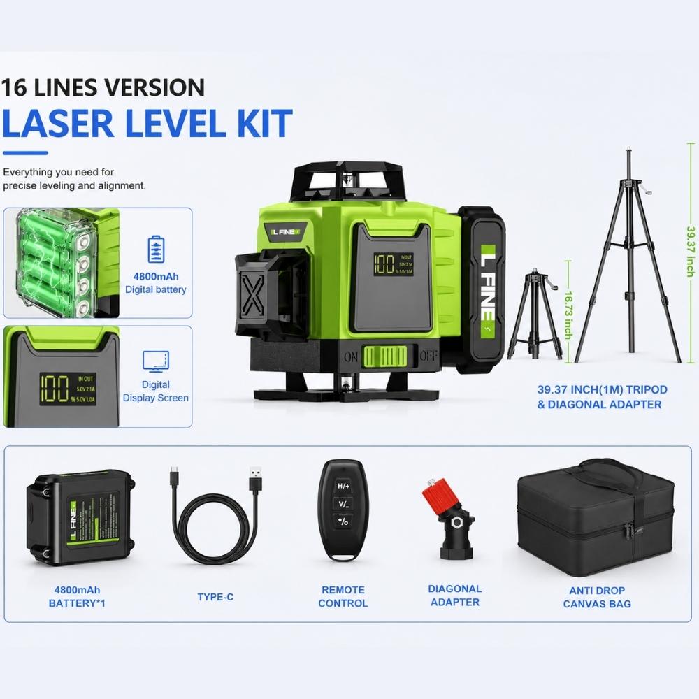 kit of the Green beam laser level