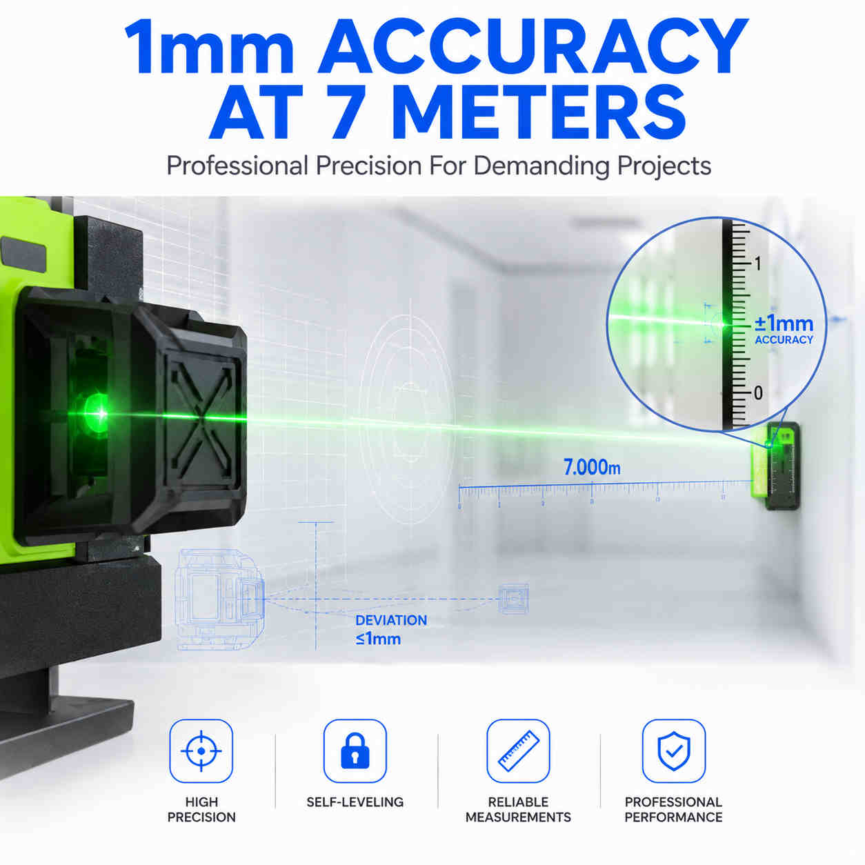 Green beam laser level aser level accuracy 