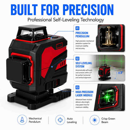 Grid laser level built for precision 