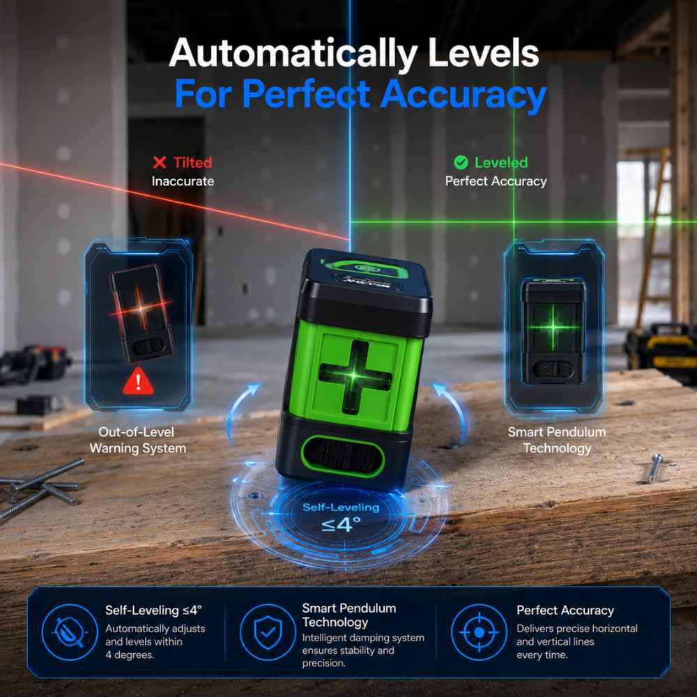 Automatic Laser level for home projects