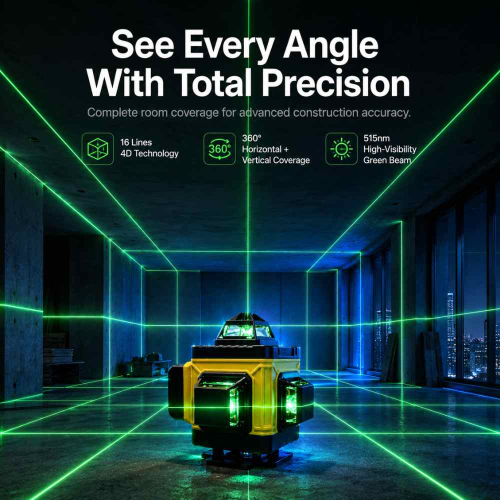 every angle with the Builders laser level