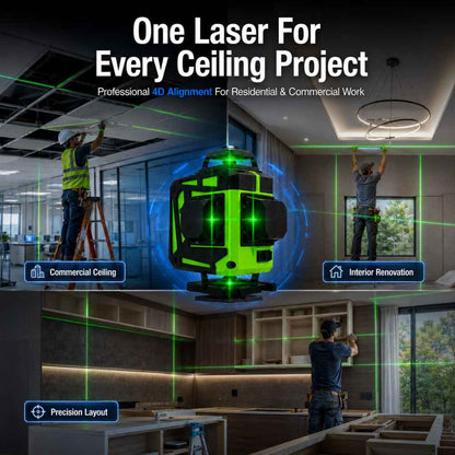 Every ceiling project with this Ceiling laser level