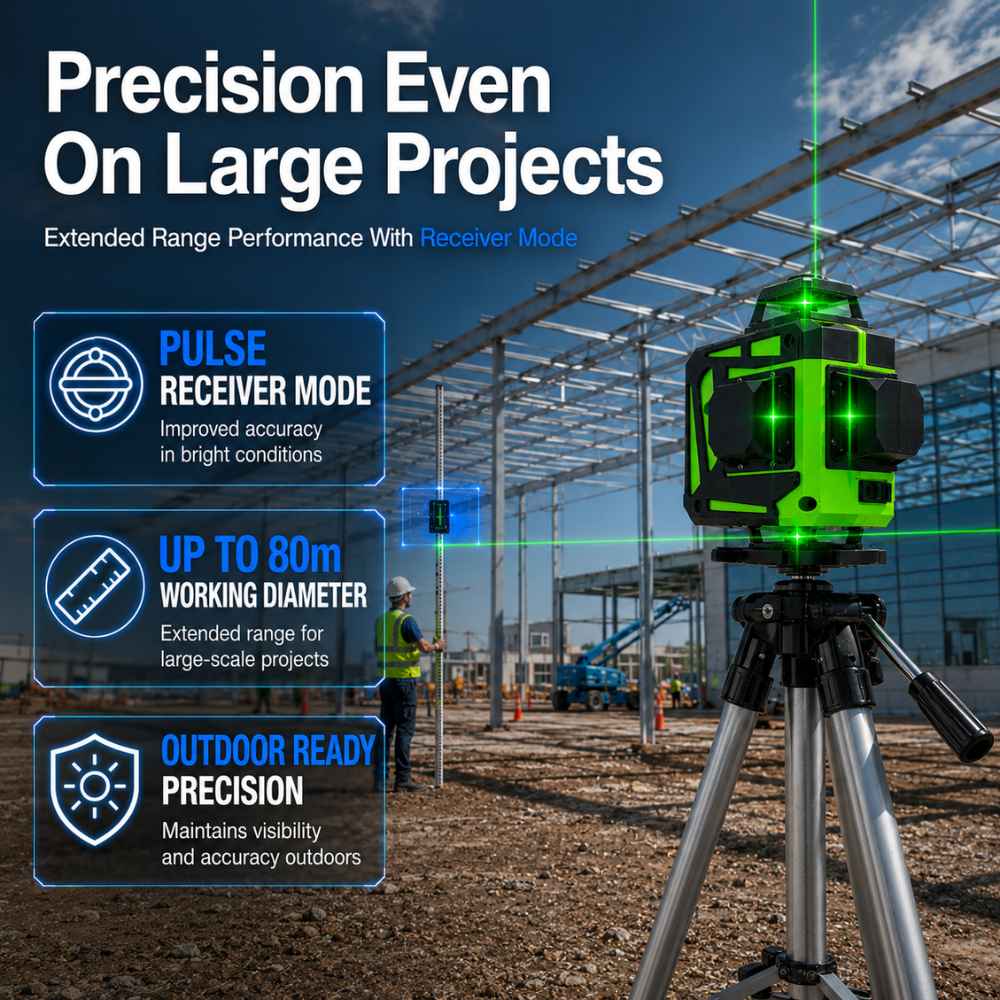 Ceiling laser level Perfect precision outside