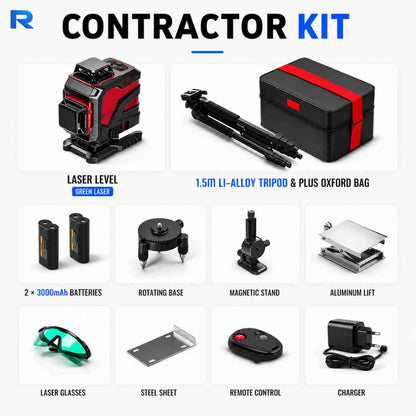 Framing laser level contractor kit