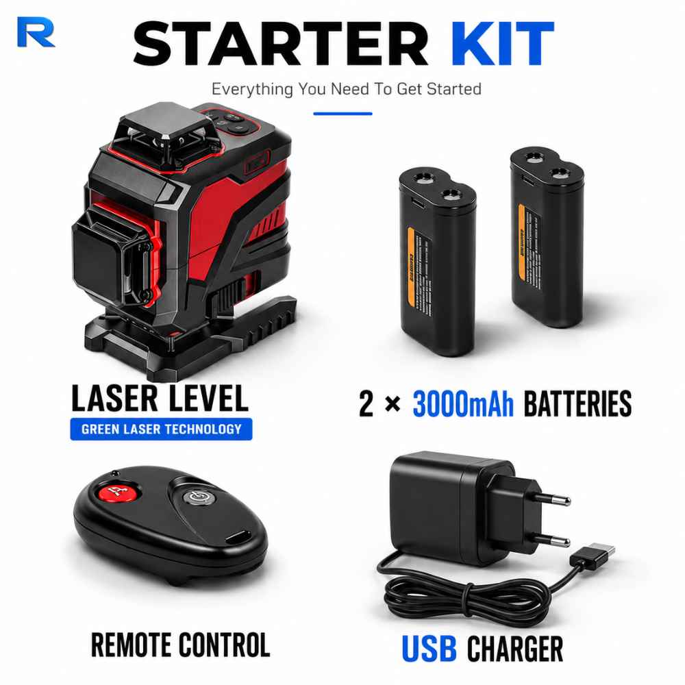 Framing laser level starter kit