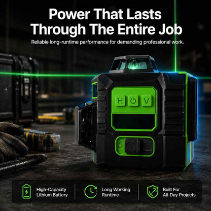 Hight capacity battery in the Laser Level for Deck Building