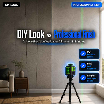 DIY vs Pro with Laser level for wallpapering