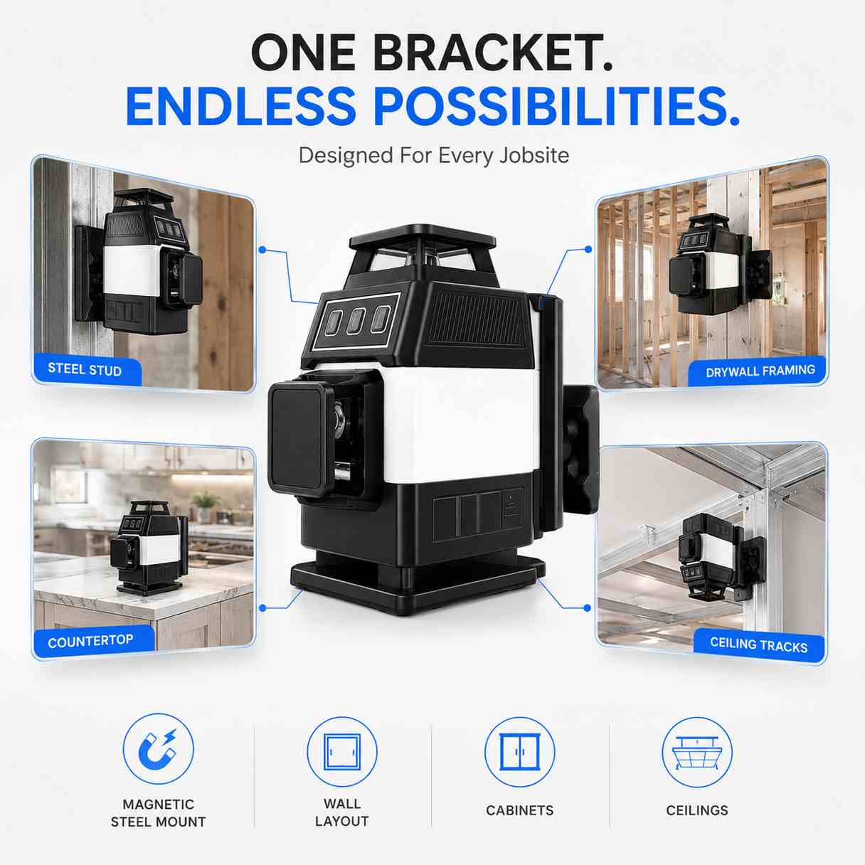 laser level bracket endless possibilities