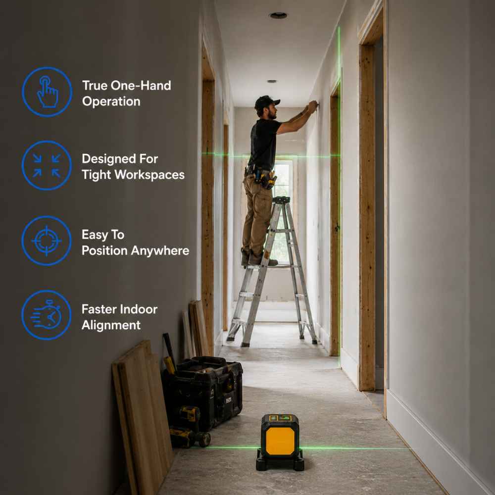 Position everywhere of the CompactBeam Laser level compact 
