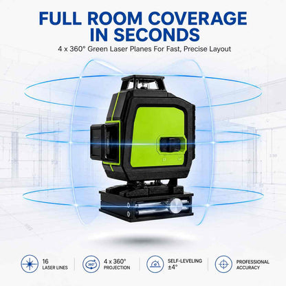 Professional Laser Level 360° COVERAGE