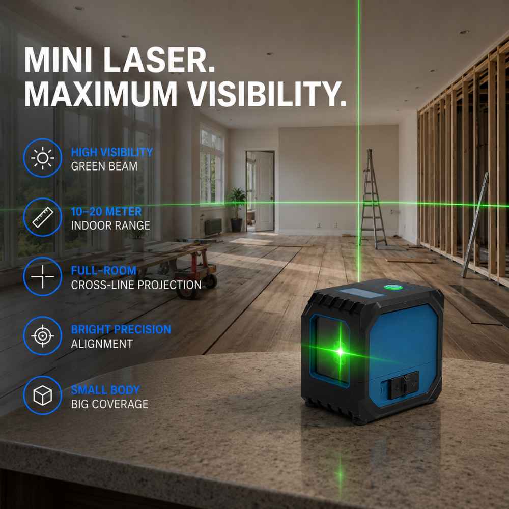Big coverage of the GoBeam Mini laser level