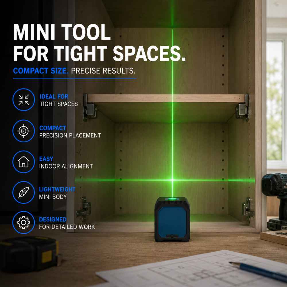 GoBeam Mini laser level in a tight space