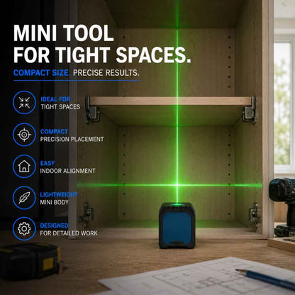 GoBeam Mini laser level in a tight space