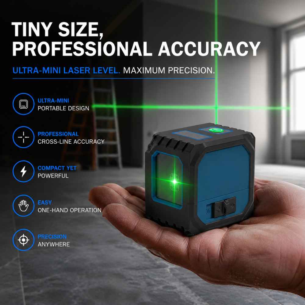 Tiny size of the GoBeam Mini laser level