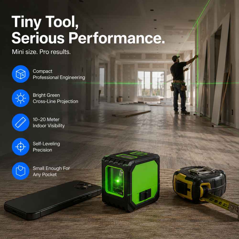 Pocket laser level with Serious performance