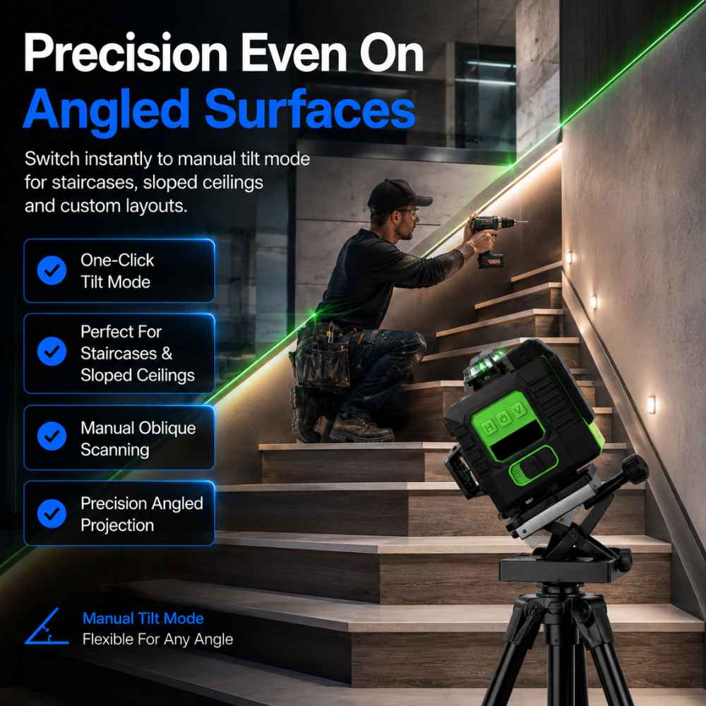 suspended ceiling laser level diagonal angled surfaces