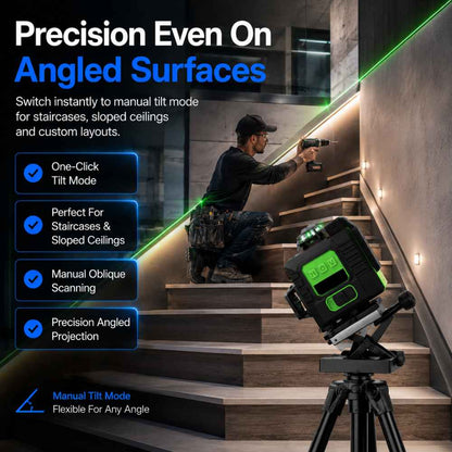suspended ceiling laser level diagonal angled surfaces